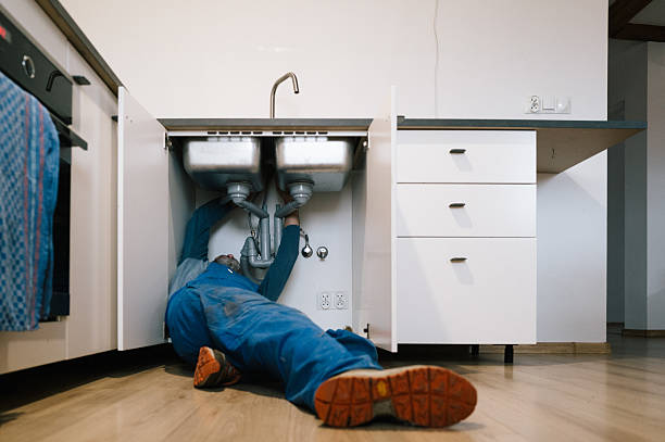 Professional Drain Cleaning technician working in Medford, NJ
